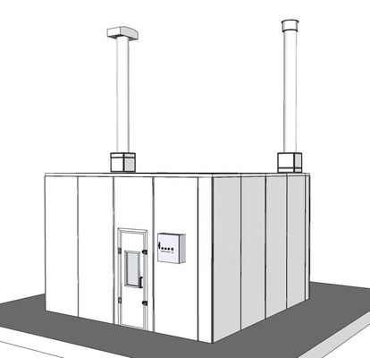 Paint Mixing Room Incorporating Negative Pressure Maintenance and Dust Removal for Cleaner and Safer Working Environment