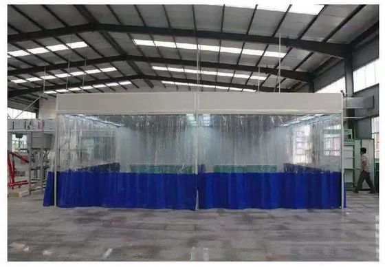 Enclosed Abrasive Media Blasting Chamber with Automated Floor Recovery System for Surface Preparation