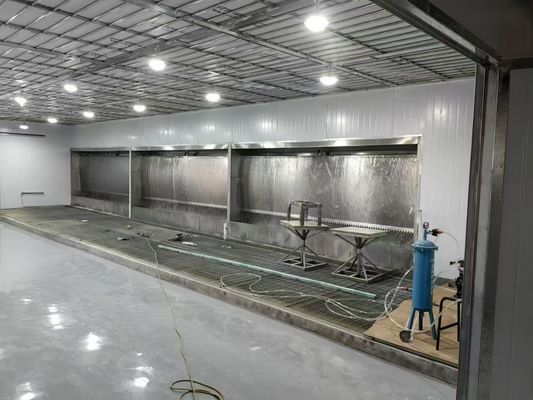 304 Stainless Steel Water Curtain Spray Painting Booth with Dual Filtration System