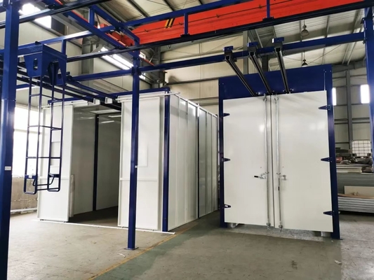 Tailored coating solution for elevated conveyor products with unique shapes, production line coating
