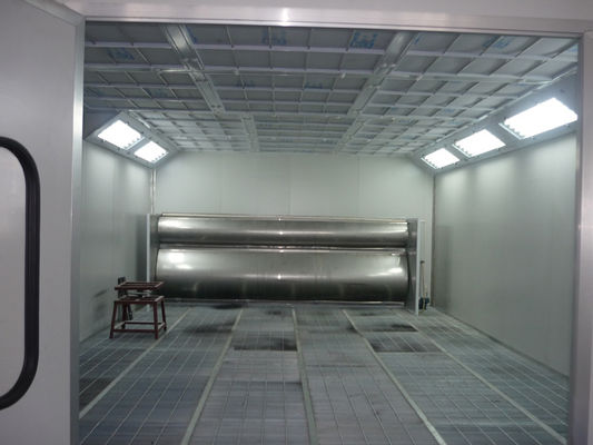 Stainless Steel Water Curtain Spray Booth Continuous Flow Of Water To Capture Sticky Paint Overspray