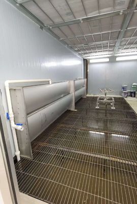 Industrial Water Curtain Spray Booth System Advanced Overspray Containment