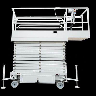 Electric Paint Booth Man Lift with Joystick Control System White or Other Option Providing Smooth Movement and Control