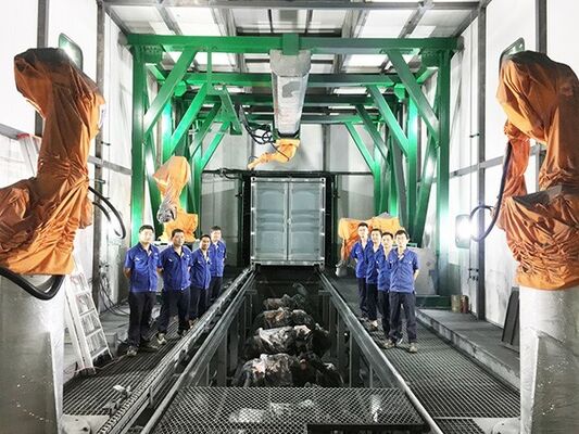 Retractable Telescopic Industrial Spray Booth: Mobile Painting Room for Heavy Machinery