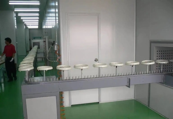خط رنگ پاشش UV اتوماتیک جدید با دستگاه سخت و شامل اجزای اصلی موتور پمپ PLC