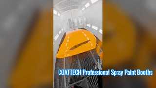 غرفه رنگ اسپری حرفه ای COATTECH | پخت مادون قرمز پیشرفته و دارای گواهینامه CE