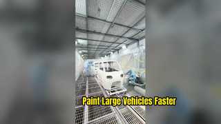 غرفه اسپری سایز بزرگ برای بدنه خودرو و قطعات بزرگ | CoatTech